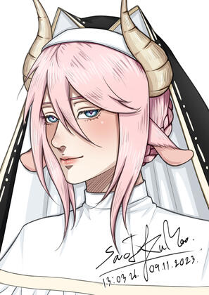Bust up / Cel shading