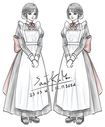 Full Body + 2 Characters / Blending water color
